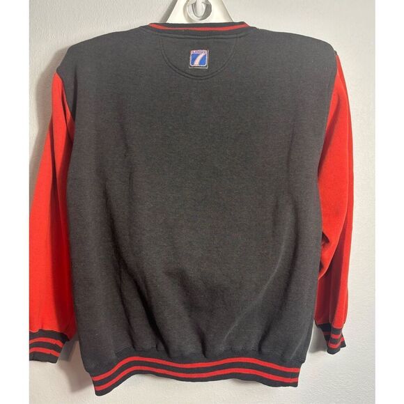 Logo 7 Nebraska Huskers Vintage 90s Sweatshirt Adult XL Black Red NCAA Football - Picture 4 of 8